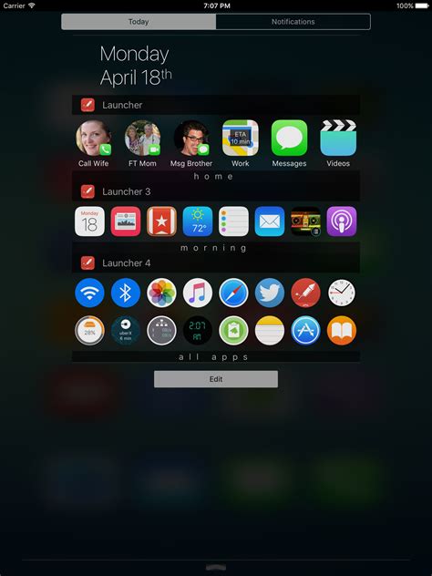 Launcher Lets You Create Ios Widgets That Display Or Hide Based On Day