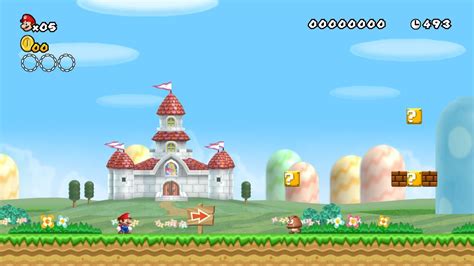 Download Mushroom Kingdom New Super Mario Bros Wii Wallpaper By