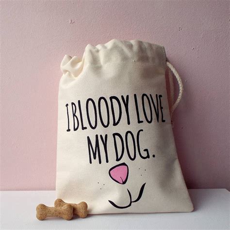 Love My Dog Dog Treat Bag By Kelly Connor Designs