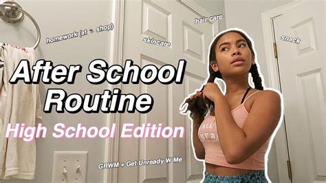My After School Routine High School Edition Youtube