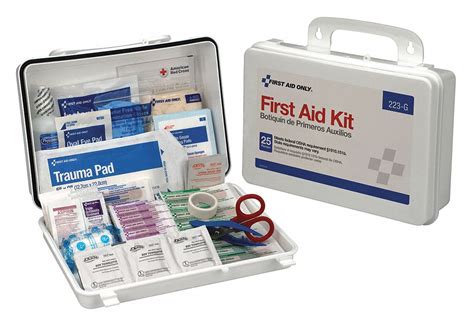 Grainger Approved First Aid Kit Industrial 25 People Served Per Kit