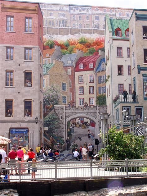 Mural In Old Quebec Canada Travel Old Quebec Places To Travel