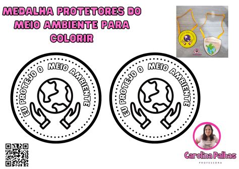 Medalha Protetor Do Meio Ambiente Para Imprimir