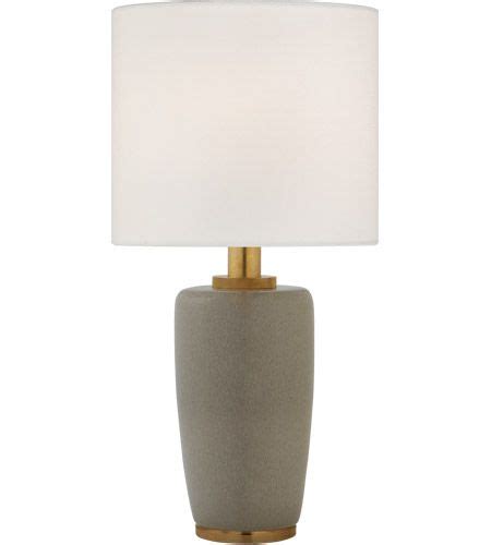 Clear glass, white glass and amber with a linen shade. Visual Comfort BBL3601SHG-L Barbara Barry Chado 31 inch ...