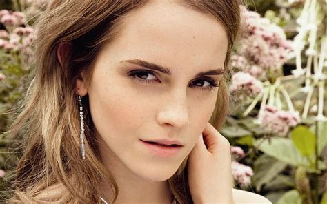 Hd Wallpaper Emma Watson Actress Celebrity Auburn Hair Women Face Looking At Viewer Sensual