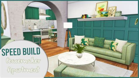 The Sims 4 Speed Build Peacemaker Apartment Full Cc Links Youtube
