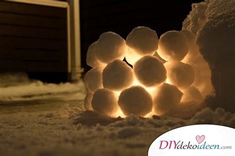 DIY Deko Ideen - zu Weihnachten den Garten gestalten