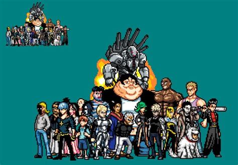 Opm Pixel Art Project A Pic Of The S Class Level Heroes Anime