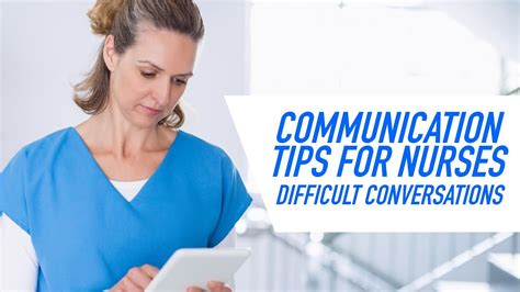Communication Tips For Nurses Difficult Conversations Youtube