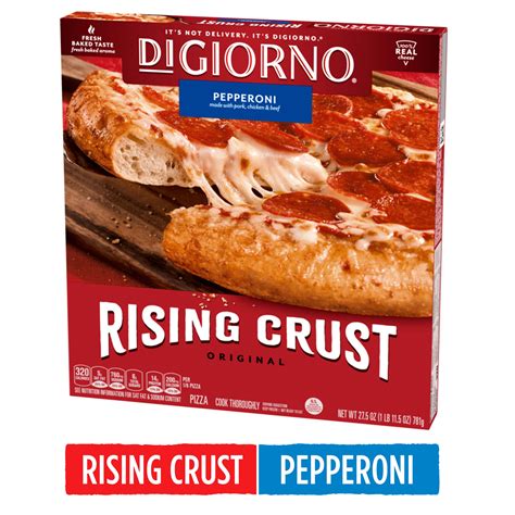 Digiorno Pepperoni Frozen Pizza On A Rising Crust 27 5 Oz