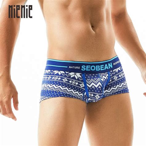 New Mens Underwear Cotton Low Rise Boxer Comfortable Sexy Male 2 Colors Choice Fashion Boxer In