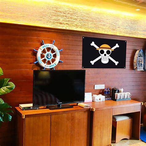 355x236 Luffy One Piece Jolly Roger Pirate Flag One Piece Flag