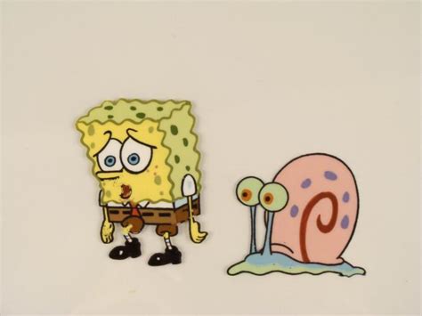 Sad Eyes Spongebob Original Gary Cel Animation Art