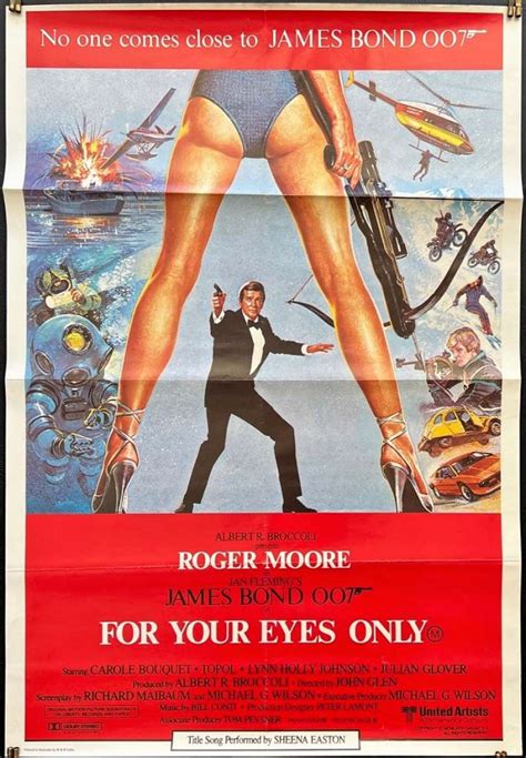 All About Movies For Your Eyes Only Poster Original One Sheet 1981
