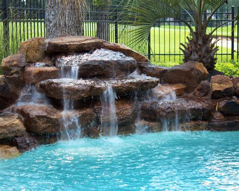 11 Sample Pools With Waterfalls For Small Space Home Decorating Ideas