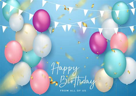 Happy Birthday Celebration Typography Design For Greeting Card 690867