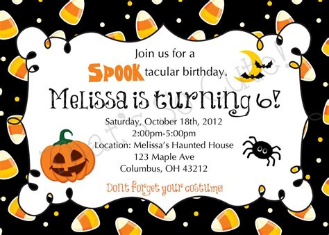 Captivating Free Halloween Invitation Templates Printable Birthd