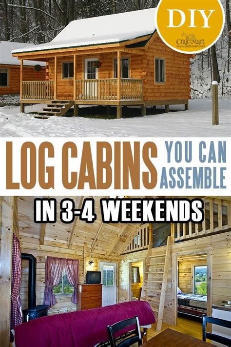 Tiny Log Cabin Kits Easy Diy Project Artofit