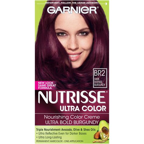 Garnier Hair Color Nutrisse Ultra Color Nourishing Creme Br3 Intense Burgundy Lotus Berry Red