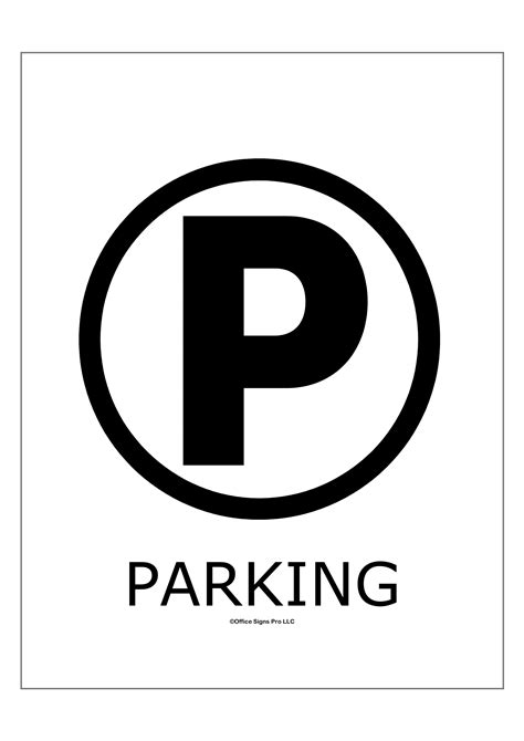 Parking Signs Poster Template
