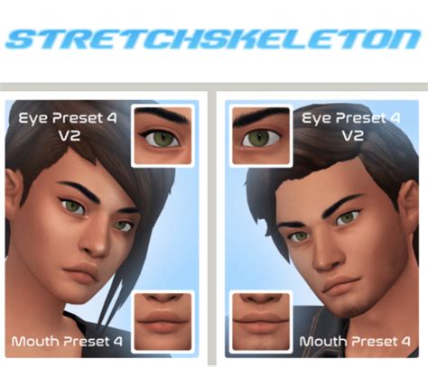 Sims 4 Eye Preset Mouth Preset The Sims Book