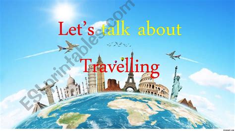Esl English Powerpoints Travelling Speaking Activity