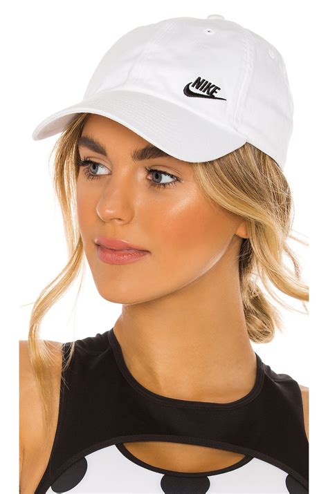 Nike Nsw H86 Cap Futura Classic Hat In White And Black Revolve