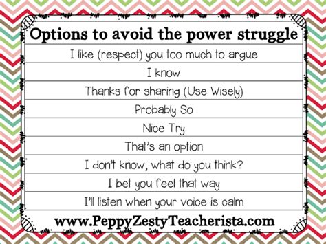 Dont Engage In The Fight Tips To Avoid Power Struggles With Students
