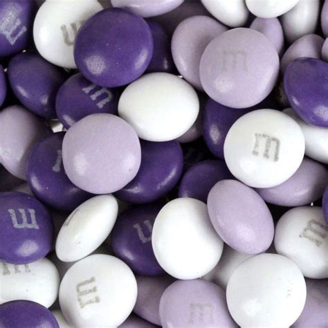 Purple Lavender And White Mandms Chocolate Candy 1199 For 1lb Purple