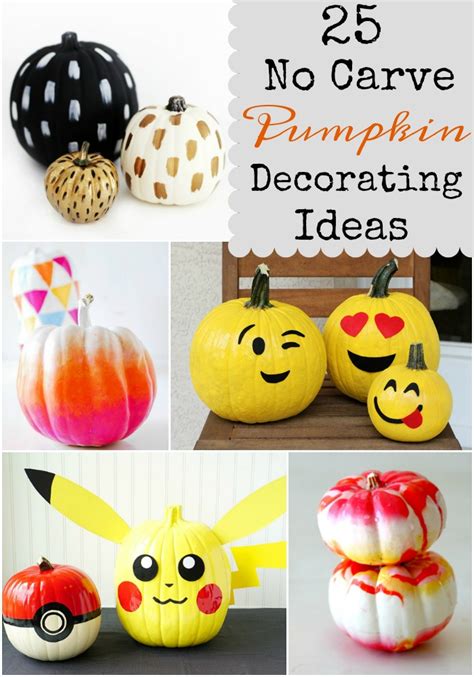 25 No Carve Pumpkin Decorating Ideas Giggles Galore