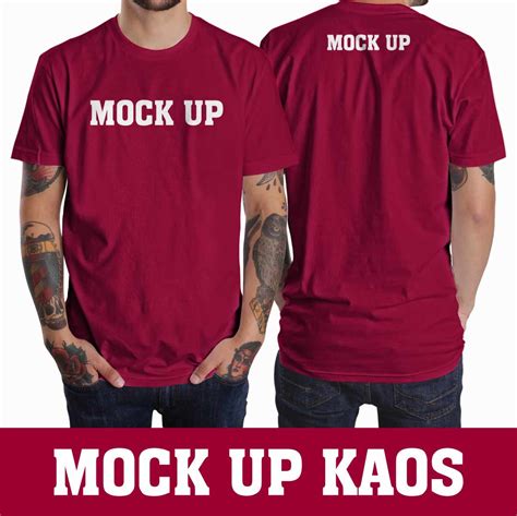 Mock Up Kaos Lengan Panjang Depan Belakang Psd Download Free And Premium Apparel PSD Mockup