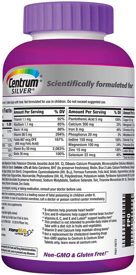 You're passionate about staying happy and healthy. Centrum Silver Multivitamin for Women 50 Plus ...
