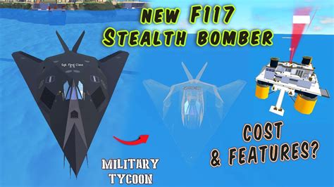 F117 Stealth Bomber In Military Tycoon Roblox New F117 Nighthawk