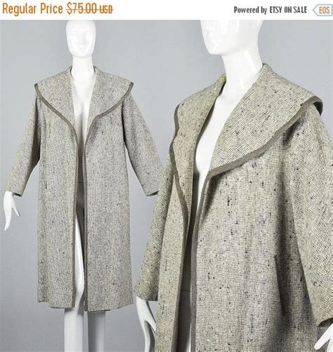 Medium 1950s Coat 50s Clutch Coat Vintage Swing Coat Fleck Etsy Uk