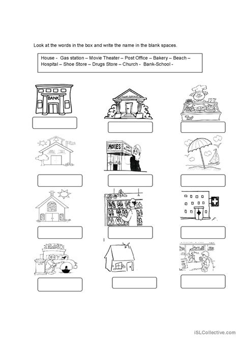 Community Services Good Pictionary English Esl Worksheets Pdf And Doc