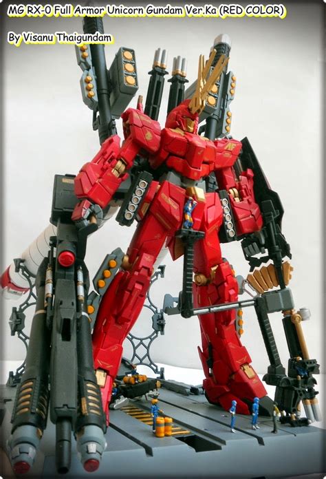Mg 1100 Full Armor Unicorn Gundam Ver Ka Red Color Custom Build