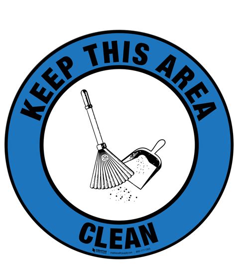 Floor Sign Keep Area Clean Phs Safety