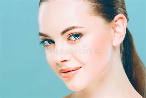 Beauty Woman Face Portrait Beautiful Spa Model Girl With Perfect Fresh