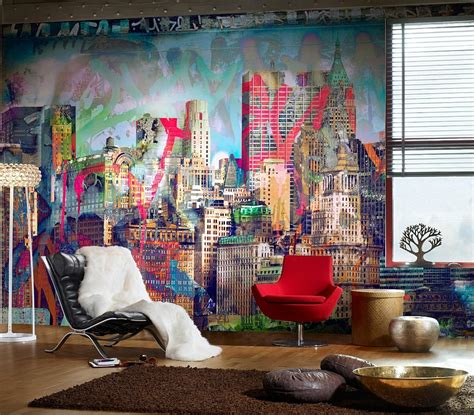 Graffiti Interiors Home Art Murals And Decor Ideas