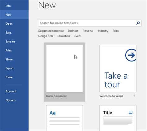Creating A New Blank Document Microsoft Word Gambaran