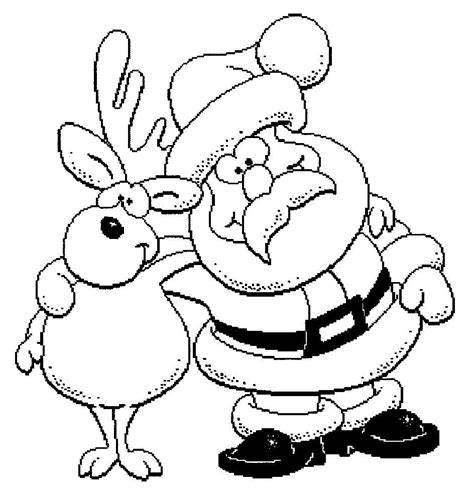 Dibujos de Santa Claus Papá Noel para colorear en Navidad Dibujos