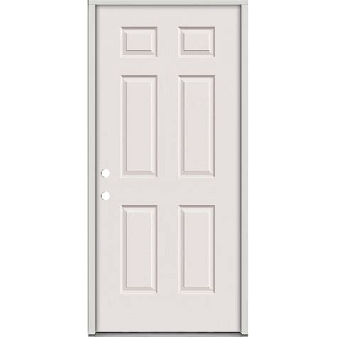 6 Panel Fiberglass Prehung Door Unit Door Clearance Center