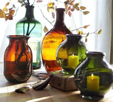 Recycled Glass Bottle Vases Pottery Barn