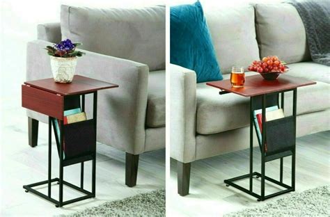 Buy Sofa Side End Tables Living Room Couch Table With Side Pocket C