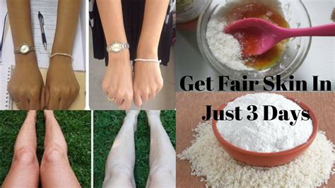 Get Fair Skin In Just 3 Days Skin Whitening Home Remedy Youtube