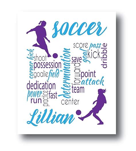 Personalized Girls Soccer T Choose Colors Soccer T