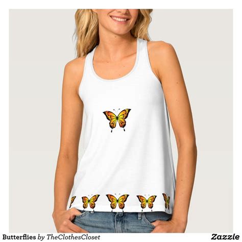 Butterflies Tank Top Zazzle Tank Tops Butterfly Tank Top Tops