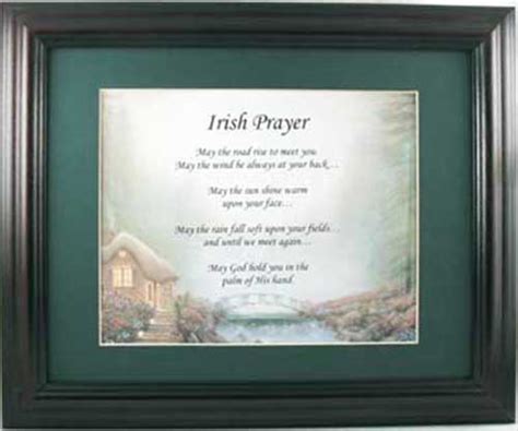 Irish Blessing Plaque Framed Print