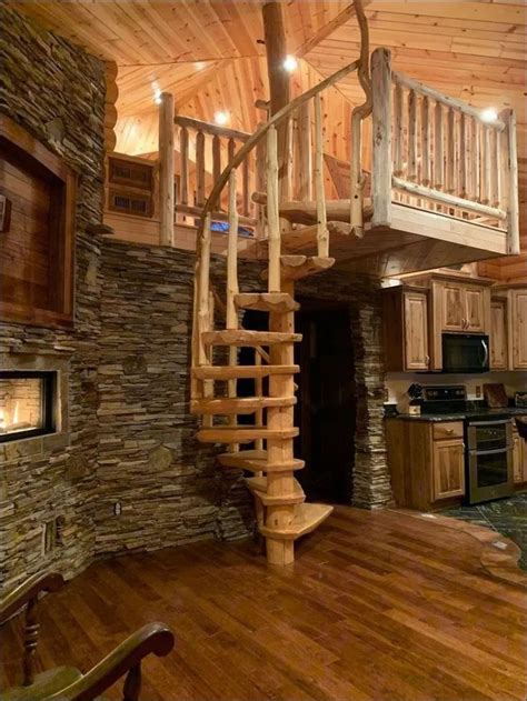 Rustic Stair Banister Ideas 55 Amazing Loft Stair For Tiny House