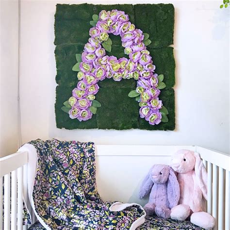 Frame your artwork for your bathroom or bedroom. 5 Easy Steps to Create a DIY Floral Letter - Project Nursery